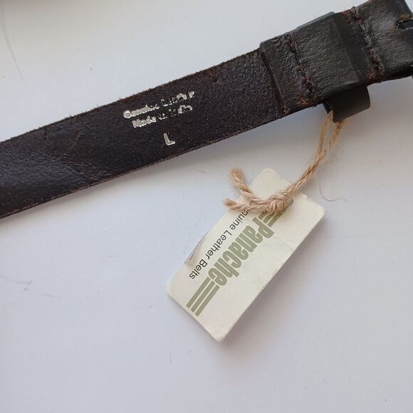 Panache Genuine Leather Belt NWT Womens Black Studded Boho Artsy Coastal Cowgirl - Picture 5 of 8